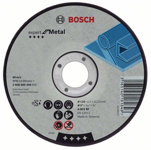 

Круг отрезной Bosch 230х2.5х22 expert for metal (2.608.600.225), 230х2.5х22 expert for metal (2.608.600.225)