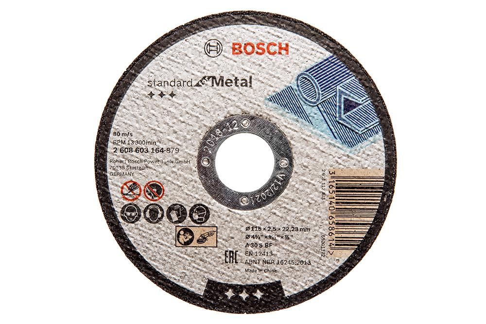 

Круг отрезной Bosch 115х2.5х22 standard for metal (2.608.603.164), 115х2.5х22 standard for metal (2.608.603.164)