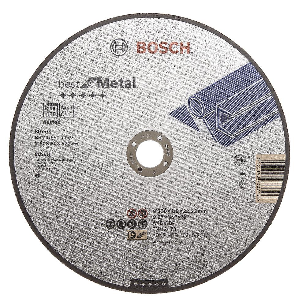 фото Круг отрезной bosch 230х1.9х22 best for metal (2.608.603.522)