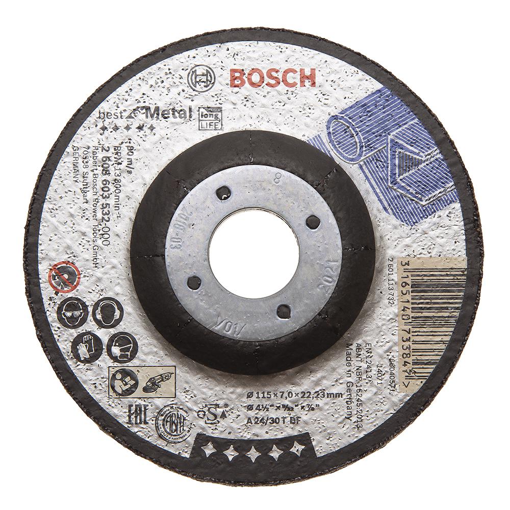 

Круг зачистной Bosch 115х7х22мм 14А, 115х7х22мм 14А