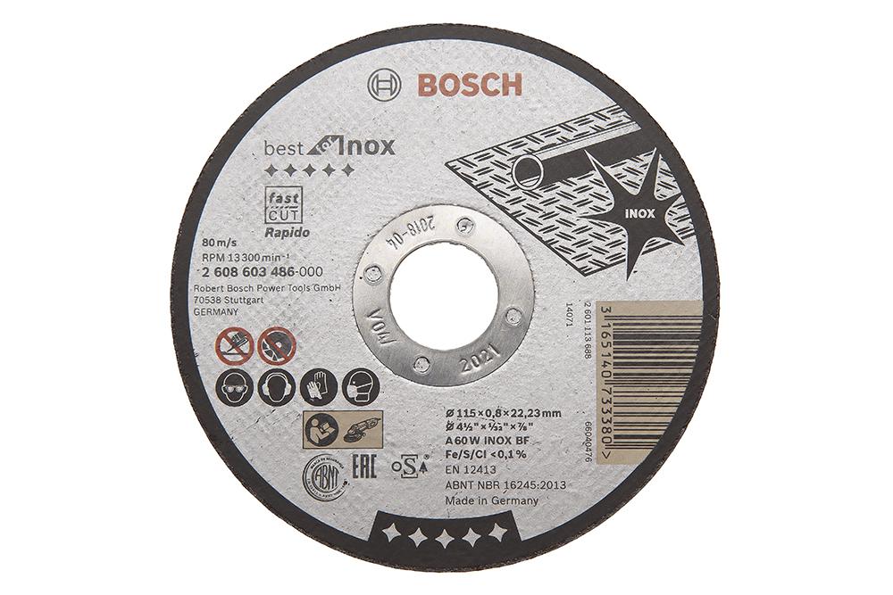 

Круг отрезной Bosch 115х0.8х22 best for inox (2.608.603.486), 115х0.8х22 best for inox (2.608.603.486)