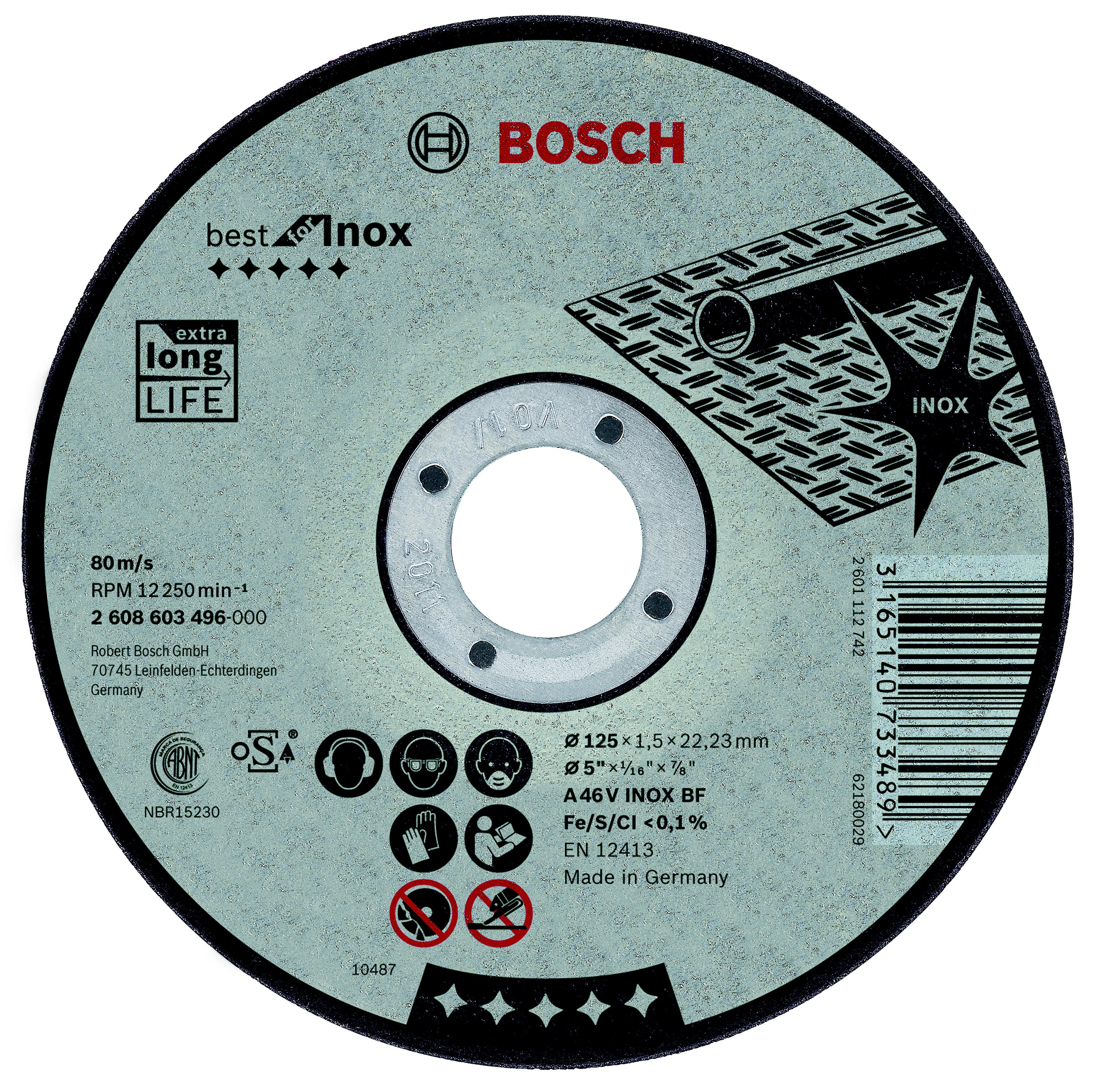 

Круг отрезной Bosch 115х2.5х22 best for inox (2.608.603.502), 115х2.5х22 best for inox (2.608.603.502)