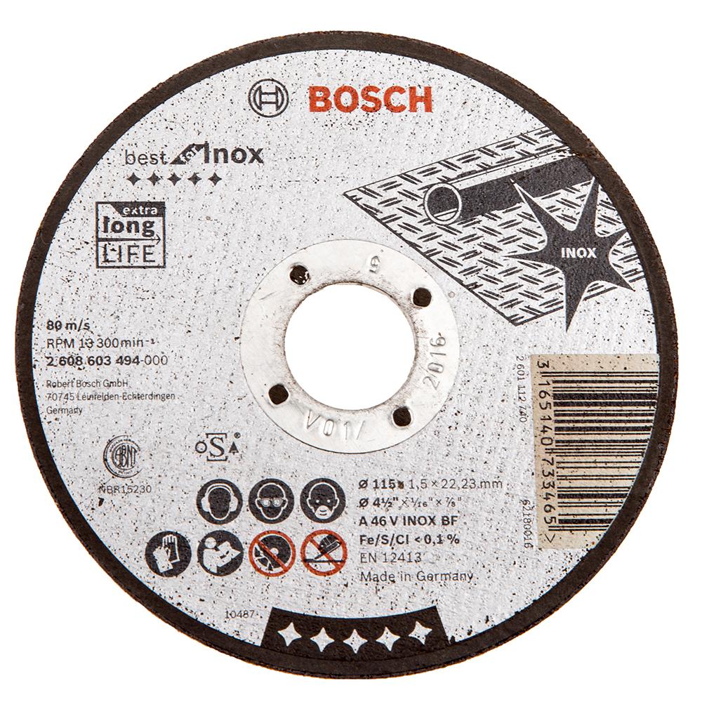 

Круг отрезной Bosch 125х1.5х22 best for inox (2.608.603.496), 125х1.5х22 best for inox (2.608.603.496)