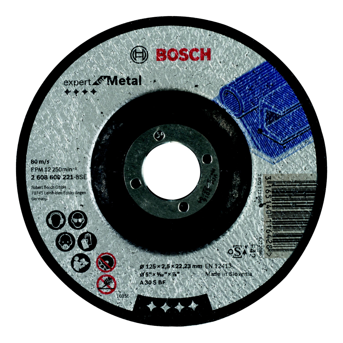 Круг отрезной Bosch 125х2.5х22 Expert for Metal (2608600221) - цена, фото -  купить в Москве, СПб и РФ