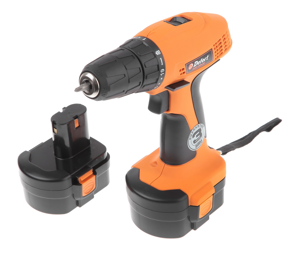 

Дрель аккумуляторная Defort Dcd-14nx2d
