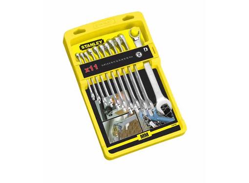 Изображение товара Набор комбинированных гаечных ключей STANLEY 4-94-647 11 шт. удлиненные хромированные