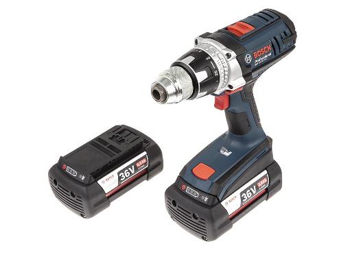 Изображение товара Аккумуляторная дрель BOSCH GSR 36 VE-2-LI 36 В с кейсом и мощностью 100 Н•м