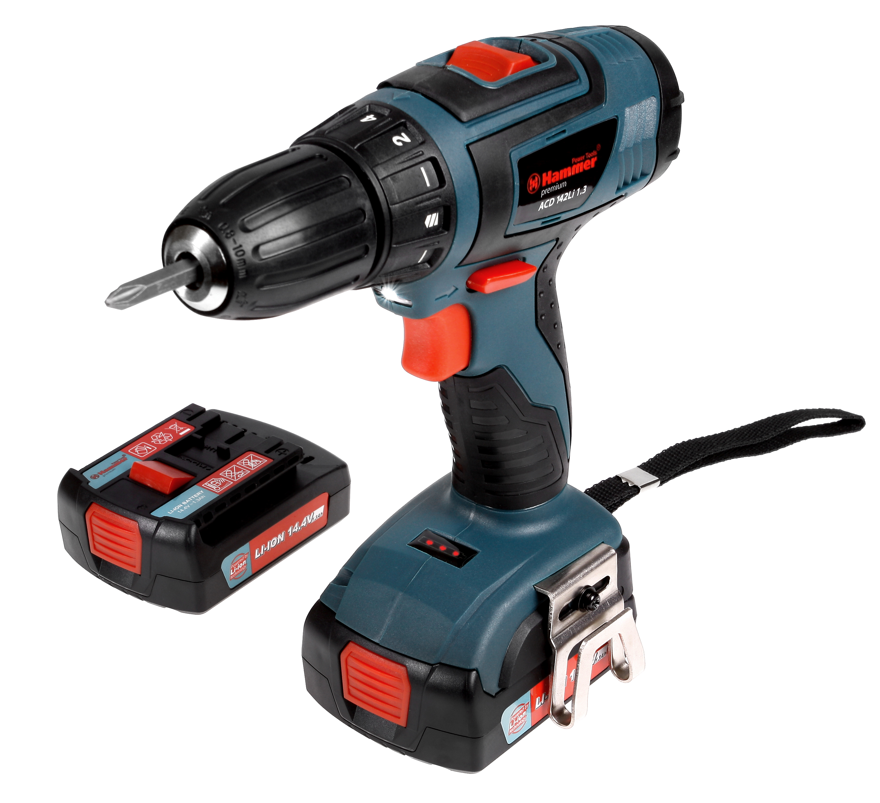 

Дрель аккумуляторная Hammer Acd142li 1.3 premium