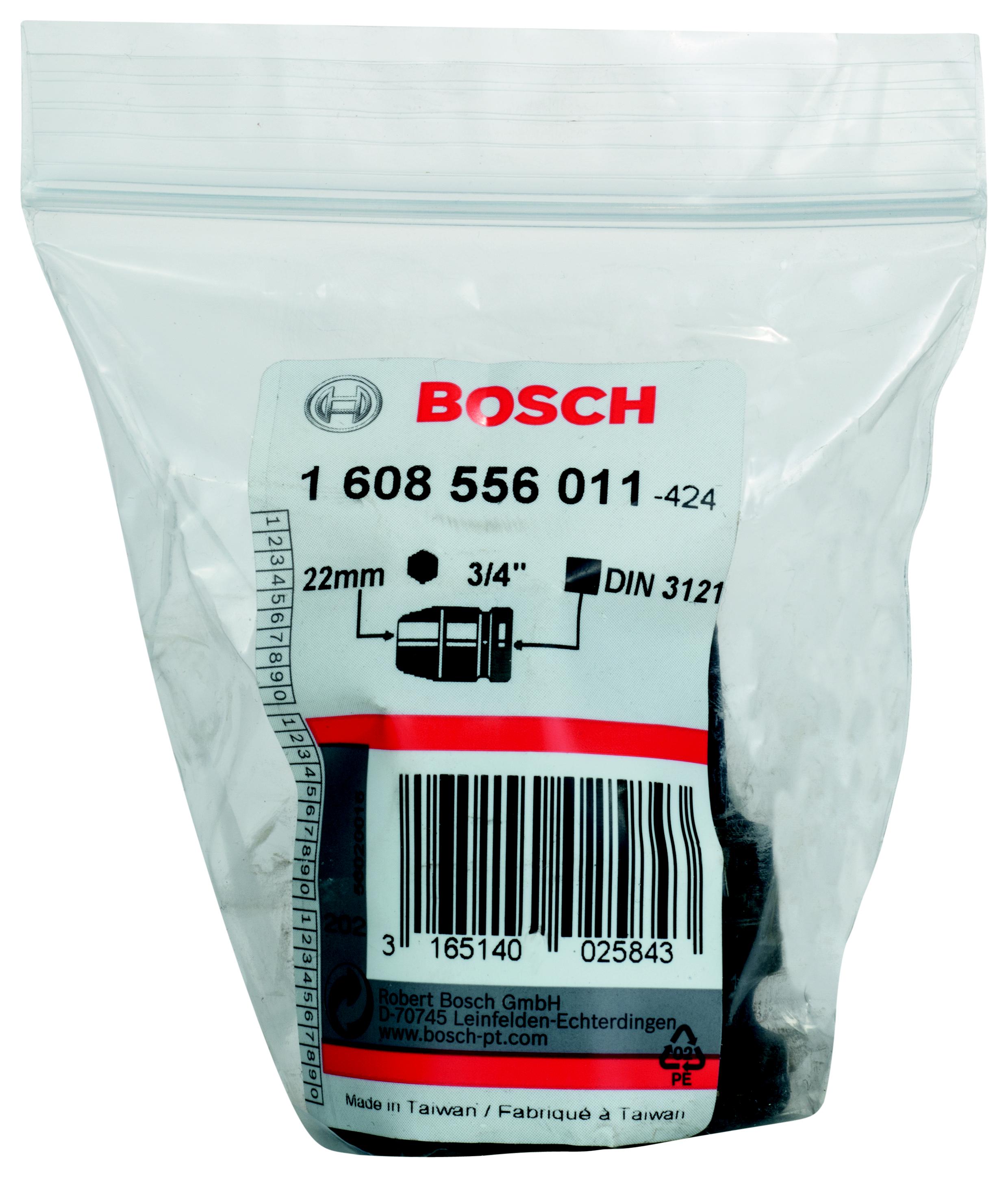 Головка Bosch размер 22мм, h 50мм, s 3/4'' (1.608.556.011)
