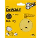 Круг шлиф. самосцепляющийся DEWALT 125мм P180 8отв.
