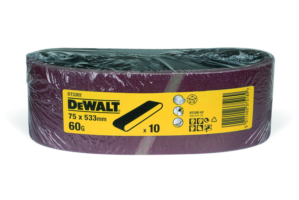 

Лента шлиф. бесконечная Dewalt 75х533мм p60, 75х533мм p60