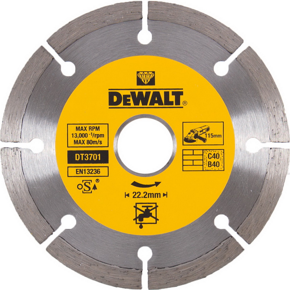 

Круг алмазный Dewalt (dt3701qz) Ф115х22мм универсальный, (dt3701qz) Ф115х22мм универсальный