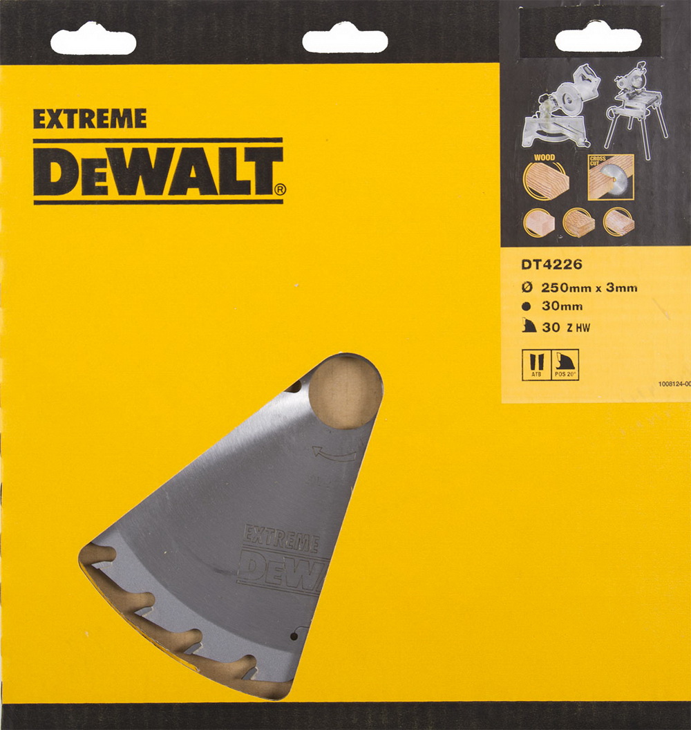 фото Диск пильный твердосплавный dewalt ф250х30мм 30зуб. (dt4226qz)