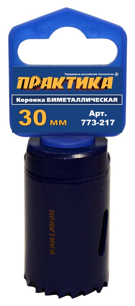 

Коронка биметаллическая ПРАКТИКА Ф30х35мм 1/2 (773-217, Ф30х35мм 1/2 (773-217)