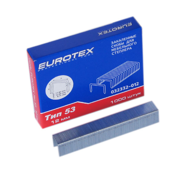 

Скобы для степлера Eurotex 032332-012