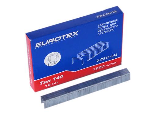 Изображение товара Скобы EUROTEX 032333-012 12 мм для степлера, 1250 шт