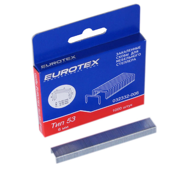 

Скобы для степлера Eurotex 032332-006, 032332-006