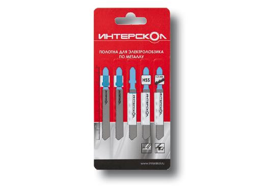 Изображение товара Пилки для лобзика ИНТЕРСКОЛ 51мм для резки металла 5 шт