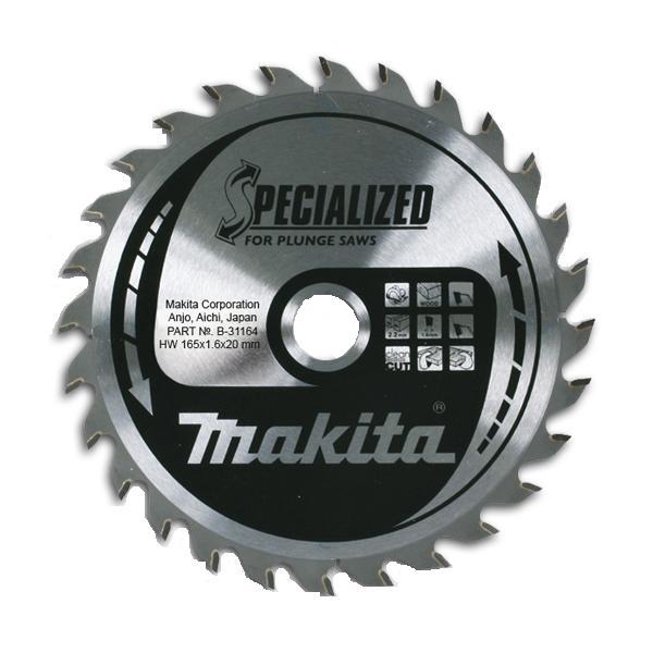 фото Диск пильный твердосплавный makita ф165х20мм 40зуб. (b-31164)