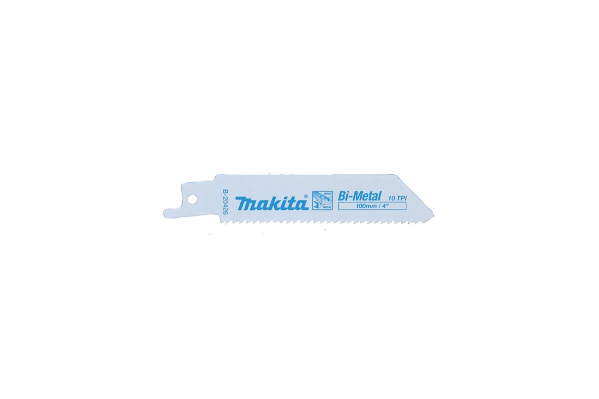 Полотно для сабельной пилы Makita 100мм, TPI 10, BIM, 5шт/уп (B-20426) -  цена, отзывы, фото - купить в Москве, СПб и РФ