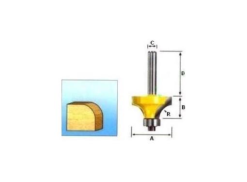 Изображение товара Фреза MAKITA D-11237 кромочная для закруглений диаметром 28 мм
