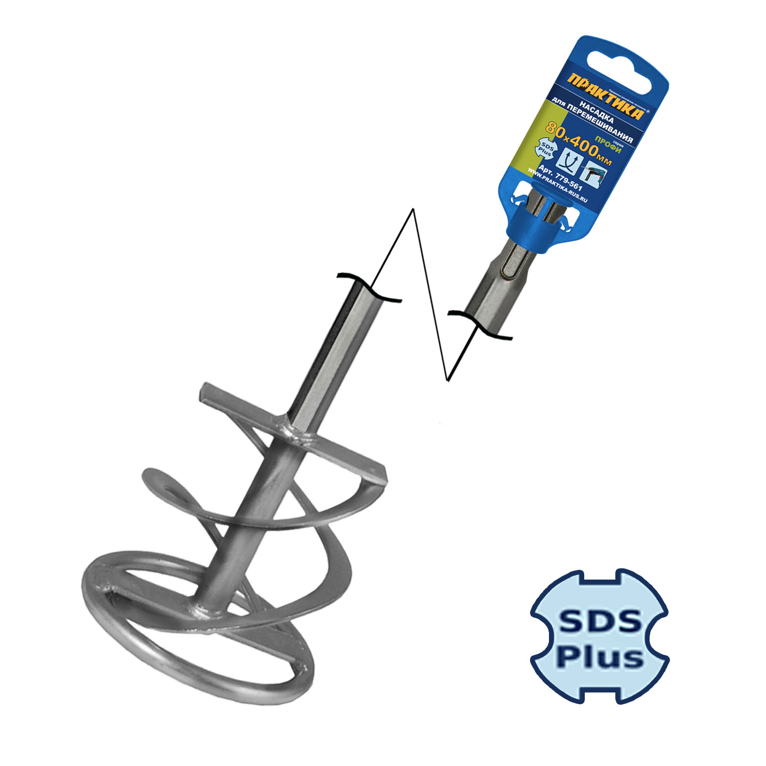 

Венчик для миксера ПРАКТИКА 779-561 80х400мм, хв.sds+, 779-561 80х400мм, хв.sds+