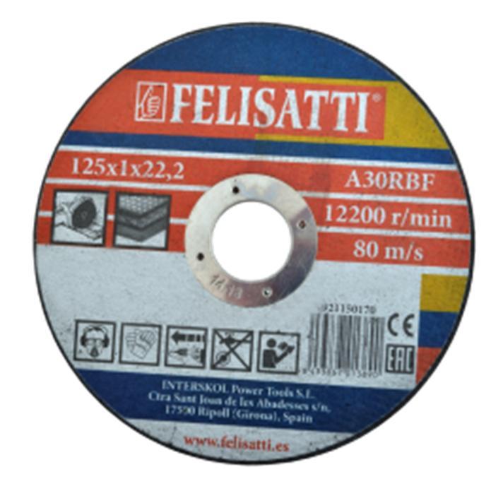 

Круг отрезной Felisatti 125х2.5х22 921170170