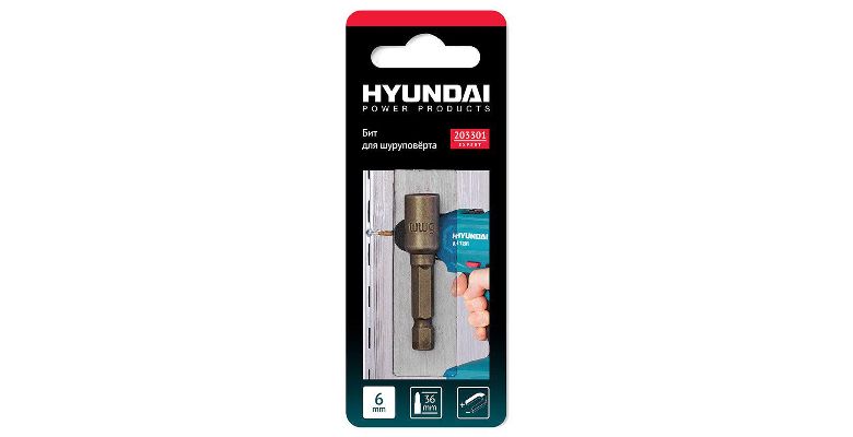 ������� ��������� HYUNDAI ������ 6��, H 36��, S 1/4'' (203301)