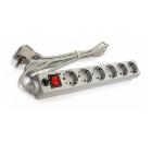 Сетевой фильтр UNIVERSAL 967U-5007 ПВС 3*0,75 6гнезд серый