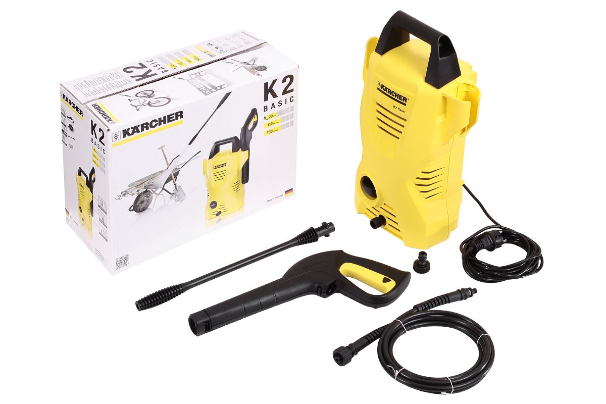 Мойка высокого давления KARCHER K 2 Basic (1.673-153.0) купить в Уфе по  доступной цене: характеристики и фото