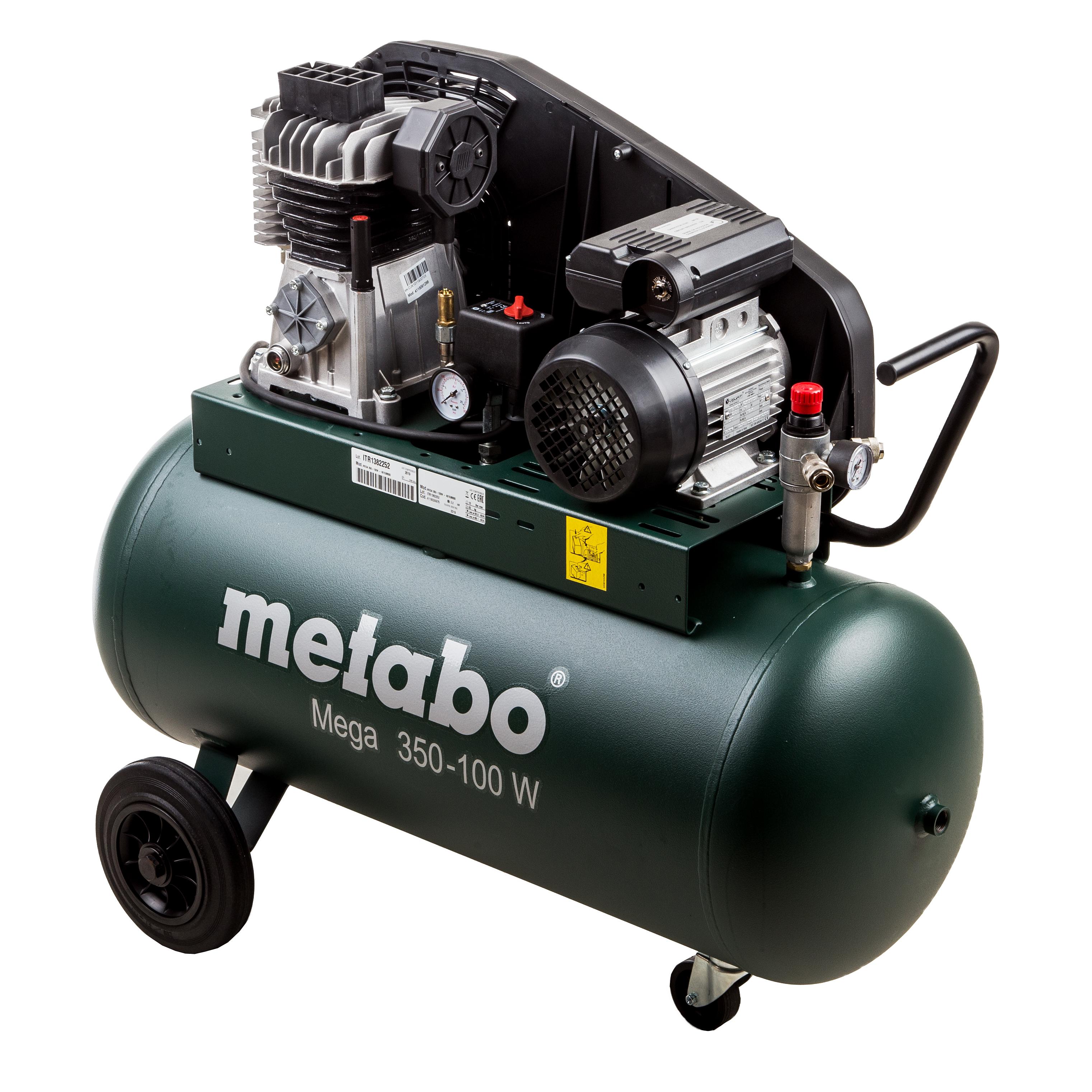 фото Компрессор поршневой metabo mega 350-100 w (601538000)