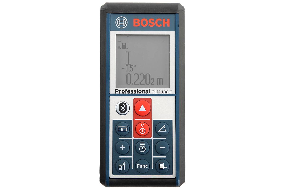 Лазерный дальномер Bosch GLM 100 C Professional (0601072700) - цена,  отзывы, видео, фото и инструкция - купить в Москве, СПб и РФ