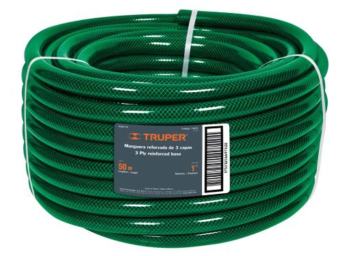 Изображение товара Шланг садовый TRUPER MAN-1R 19875 50м 1/2 дюйма пластиковый поливочный