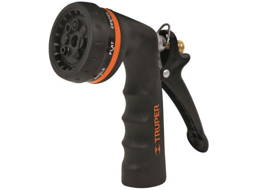 Изображение товара Пистолет для полива TRUPER PR-208 8 режимов металлический комфортный дизайн