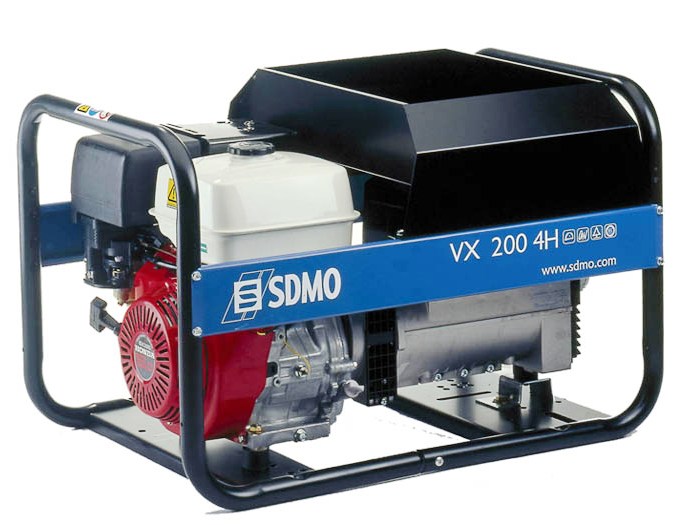 

Бензиновый сварочный генератор Sdmo Vx 200/4 hs, Vx 200/4 hs