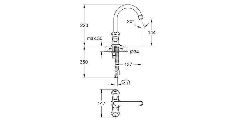 ��������� ��� �������� GROHE Costa L 21374001