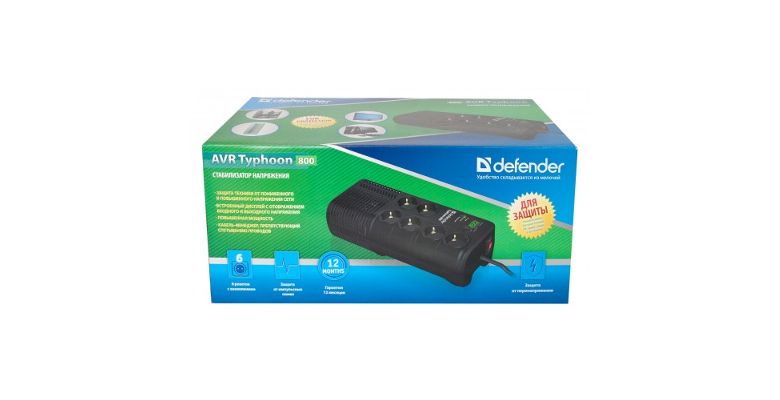Стабилизатор напряжения DEFENDER AVR Typhoon 1200