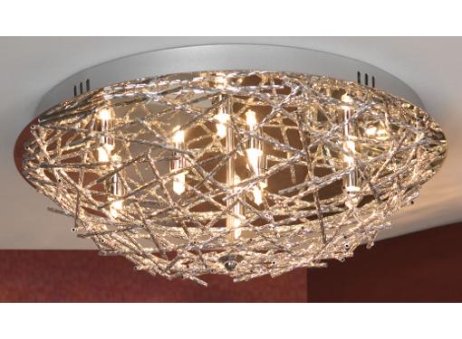 Изображение товара Светильник LUSSOLE LSQ-0602-09 настенно-потолочный 40Вт модерн хром стекло