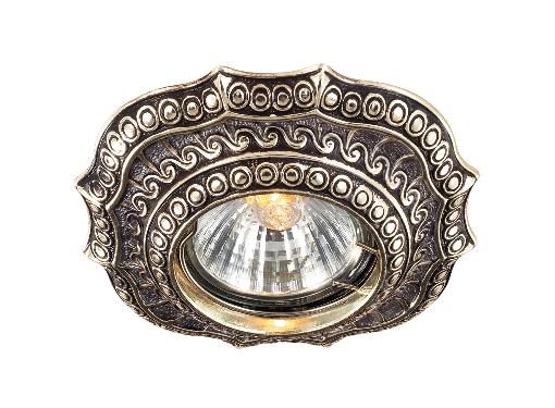 Изображение товара Встраиваемый светильник NOVOTECH VINTAGE NT14 022 369857 50W золотой коричневый стиль классика