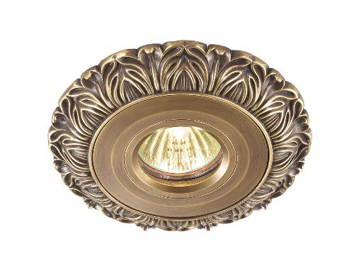 Изображение товара Встраиваемый светильник NOVOTECH VINTAGE NT14 027 369945 бронза 50 Вт GX5.3 классика