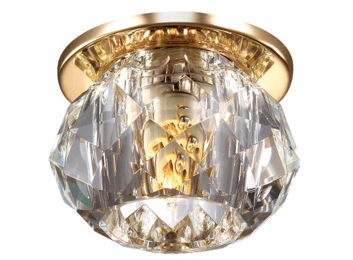 Изображение товара Встраиваемый светильник NOVOTECH ARCTICA NT12 075 со стеклянным плафоном золото