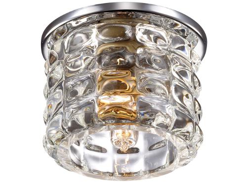 Изображение товара Встраиваемый светильник NOVOTECH ARCTICA NT12 075 с хрусталём и хромом 40W