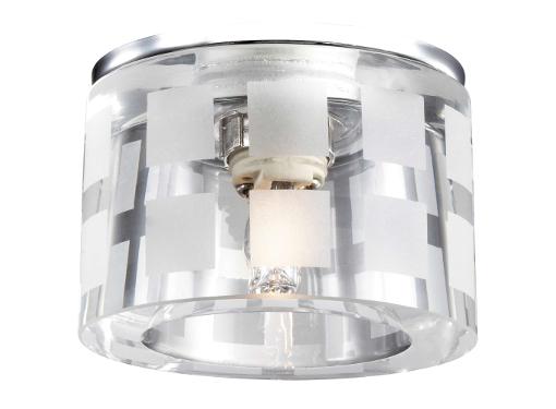 Изображение товара Встраиваемый светильник NOVOTECH NORD NT12 081 хром с хрусталем 1х40Вт G9