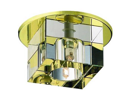 Изображение товара Светильник встраиваемый NOVOTECH CUBIC NT09 золото/хрусталь G9