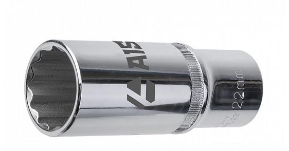 

Головка Aist размер 22мм, h 77мм, s 1/2'' (412222b, размер 22мм, h 77мм, s 1/2'' (412222b)