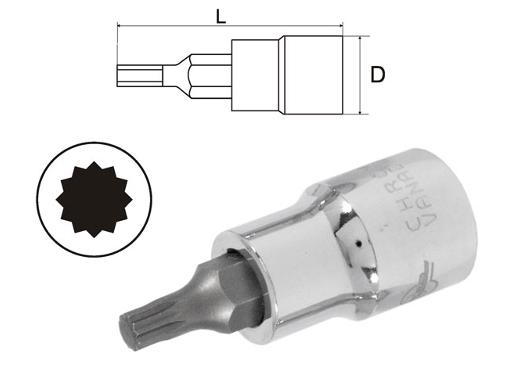 Изображение товара Бита AIST XZN5 55мм (440205M) для крепежа SPLINE 1/2"