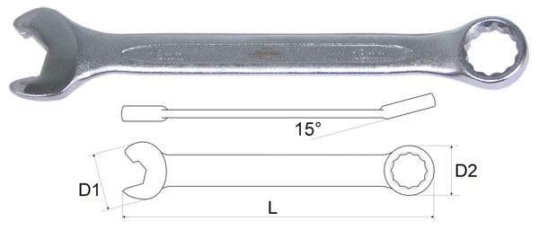 

Ключ гаечный комбинированный Aist 010918a-x (18 мм, 010918a-x (18 мм)