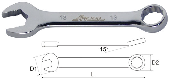 

Ключ гаечный комбинированный 16х16 Aist 010516b-x (16 мм, 010516b-x (16 мм)