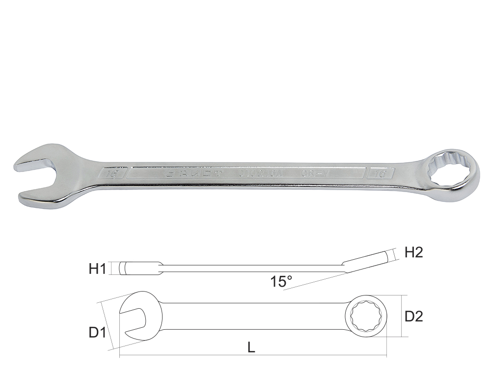 

Ключ гаечный комбинированный 20х20 Aist 010220c (20 мм, 010220c (20 мм)