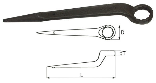 

Ключ гаечный накидной 55мм Aist 021155a (55 мм, 021155a (55 мм)